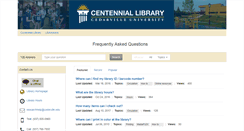 Desktop Screenshot of libanswers.cedarville.edu
