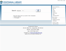 Tablet Screenshot of library.cedarville.edu